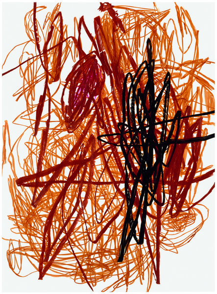 untitled, 2001, oil on aluminum, 59.06 x 43.31 in