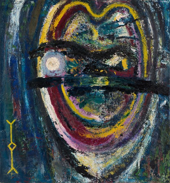Self-portrait, 1983, oil on canvas, 49.21 x 45.27 in