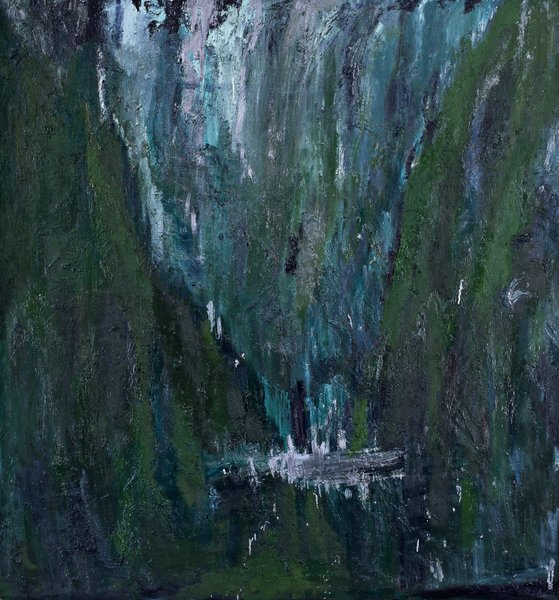 Grünes Tal, 1983, Öl auf Leinwand, 180 x 170 cm