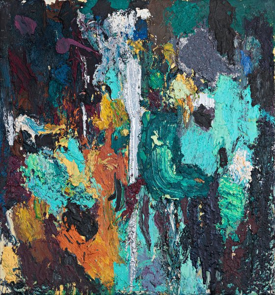 untitled, 1987, oil on canvas, 29.52 x 27.55 in