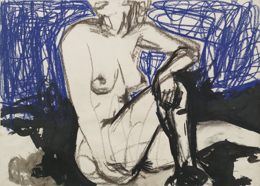 untitled, 1988, mixed media on paper, 27.56 x 39.37 cm