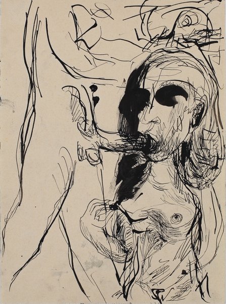 untitled, 1985, mixed media on paper, 12.40 x 9.33 in