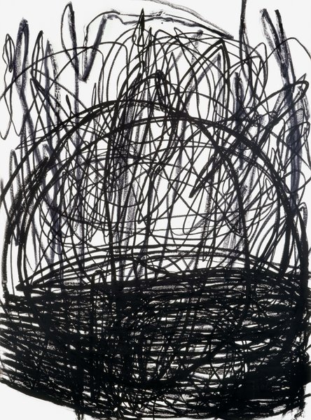 untitled, 2006, oil stick on paper, 78.74 x 59.05 in
