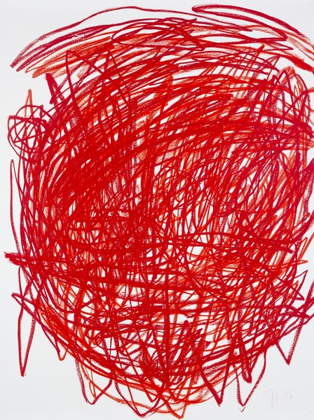 untitled, 2006, oil stick on paper, 78.74 x 59.05 in