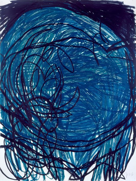 ohne Titel, 2006, Ölstift auf Papier, 200 x 150 cm