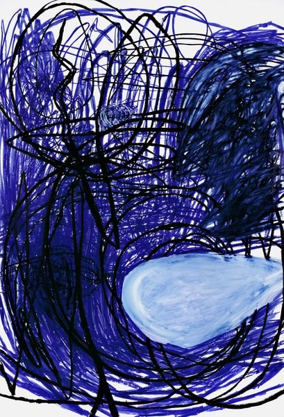 untitled, 2007, oil on aluminum, 86.61 x 59.06 in