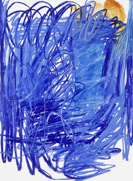 untitled, 2007, oil on aluminum, 59.06 x 43.31 in