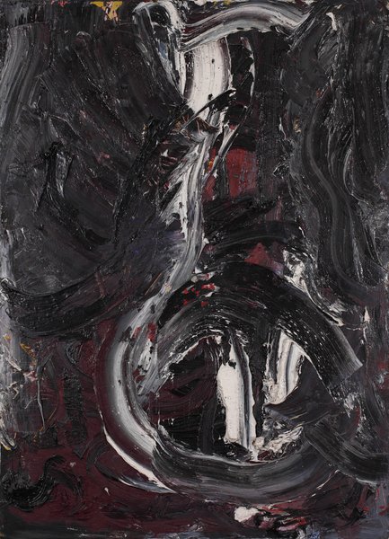 ohne Titel, 1981, Öl auf Leinwand, 61 x 44 cm