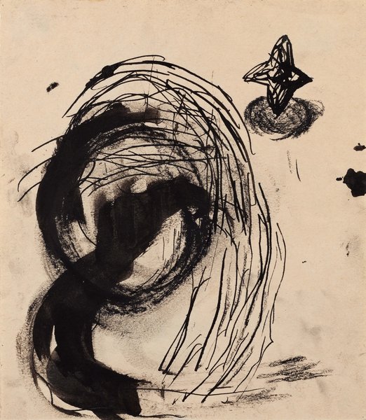 ohne Titel, 1985, Serie von elf Zeichnungen, Mischtechnik auf Papier, 22,5 x 20 cm