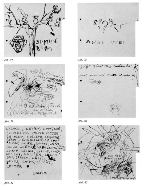 Analphabet, 1986, mixed media on paper, 24 parts, 8.27 x 9.25 ea.