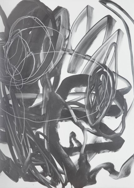 ohne Titel, 2008, Lack auf Aluminium 150 x 110 cm
