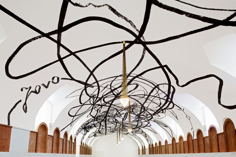 untitled, acrylic, Hofstallung, mumok – Museum moderner Kunst Stiftung Ludwig Wien, Vienna 2011 (Light objects by Joseph Zehrer)