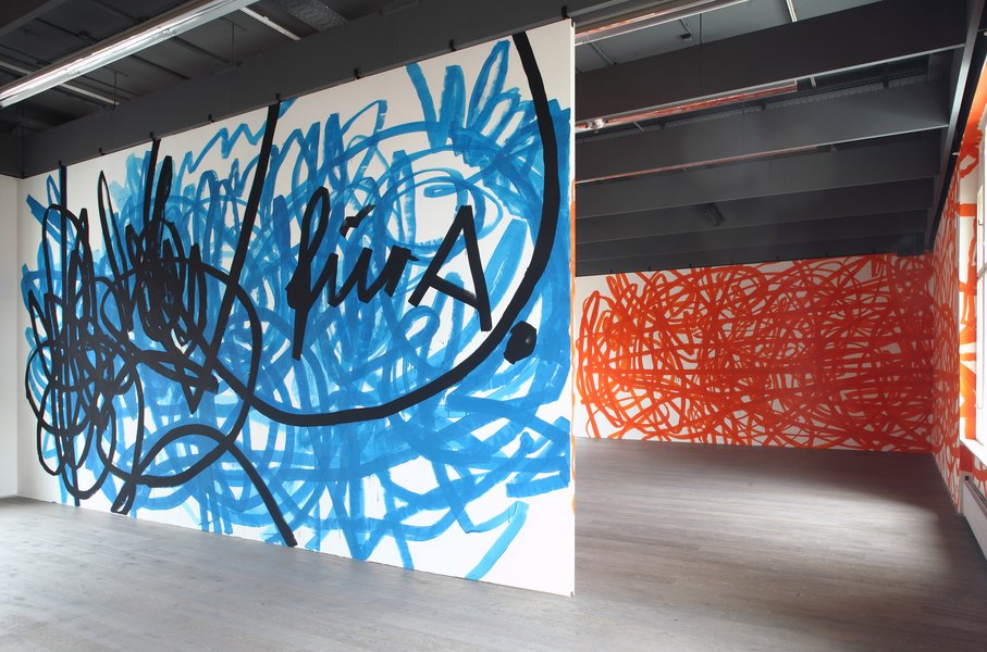 ohne Titel, Acryl, Medienkulturhaus – Galerie der Stadt Wels, Wels 2013