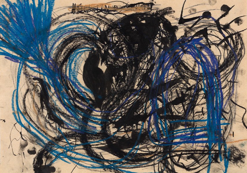 untitled, 1985, mixed media on paper, 8.18 x 11.61 in
