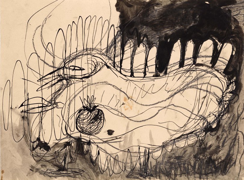 untitled, 1985, mixed media on paper, 9.44 x 12.06 in