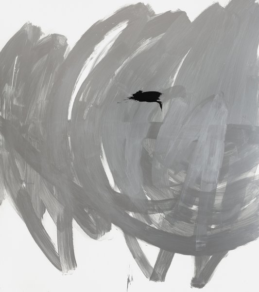 ohne Titel, 2020, Acryl auf Aluminium, 108,5 x 97 cm
